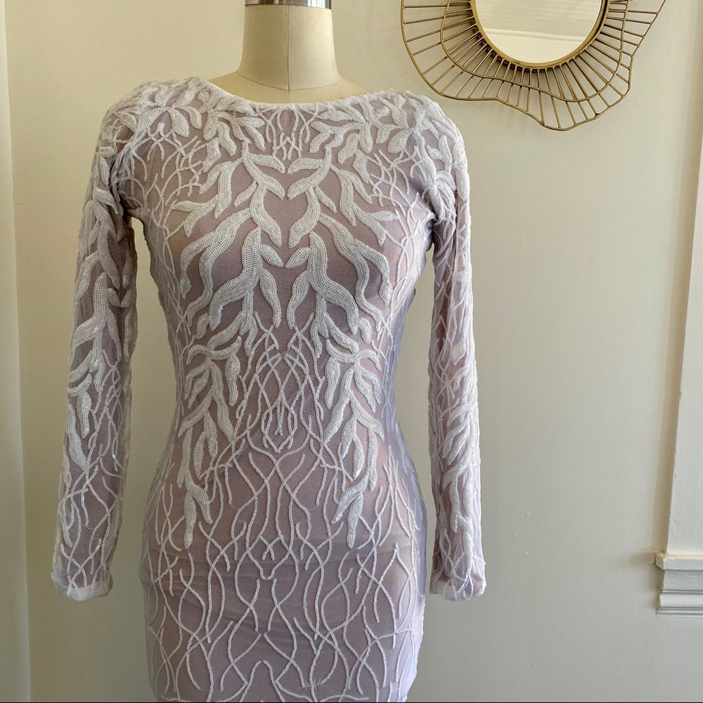 Dress the Population sequins dress.